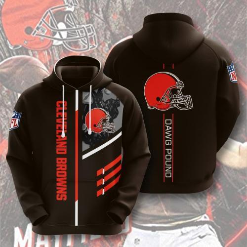 Cleveland Browns Camo Pattern 3d Printed Hoodie 3d