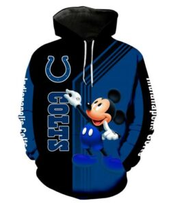 Indianapolis Colts Mickey Mouse NEW Full All Over Print K1322 Hoodie