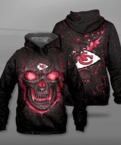 Lava Skull Kansas City Chiefs 3d Printed Hoodie 3d