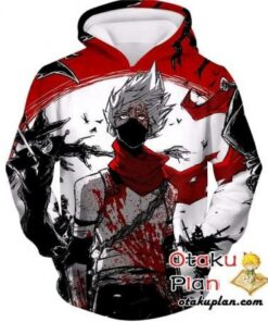 Naruto Blooding Kakashi Hatake Hoodie