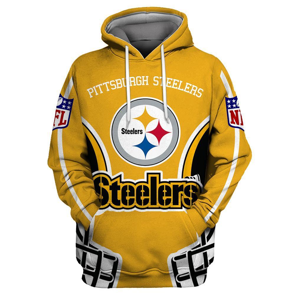 Pittsburgh Steelers 3D Printed Hooded Pocket Pullover Hoodie