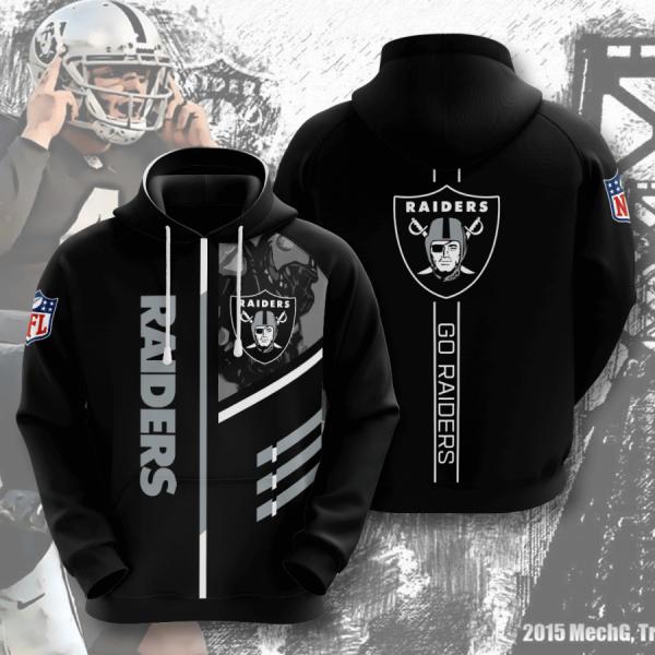 Officially Licensed Oakland Raiders Pullover Hoodies/Official Raiders Team Logos & Fanactics Football Branded/Official Pro Line N.F.L.Raiders Team Premium Pullover Hoodies
