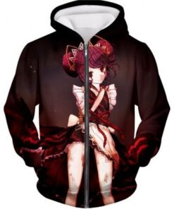 Overlord Extremely Cute Arachnoid Entoma Vasilissa Zeta Cool Promo Zip Up Hoodie OL055