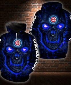 Lava Skull Chicago Cubs 3d Printed Hoodie 3d