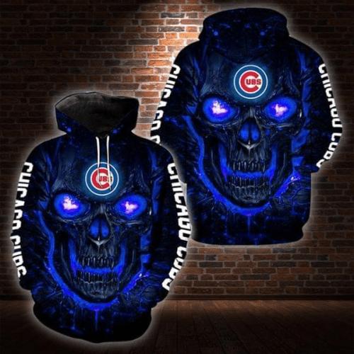 Lava Skull Chicago Cubs 3d Printed Hoodie 3d