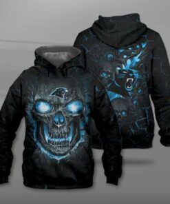 Lava Skull Carolina Panthers 3d Printed Hoodie 3d