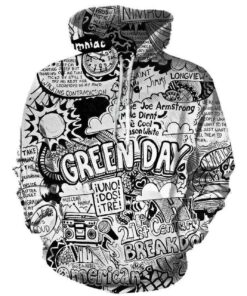 Green Day Hoodies – Pullover Black Hoodie TN3382