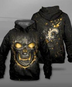 Lava Skull New Orleans Saints 3d Printed Hoodie 3dt