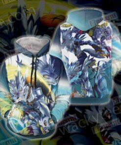 Digimon Garurumon And Yamato 3D Hoodie Art#1428