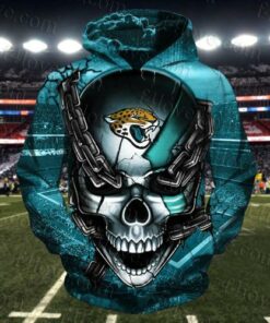 Men / Women Jacksonville Jaguars 3D Skull Hoodie, Jacksonville Jaguars Hoodie, NFL Jacksonville Jaguars Apparel