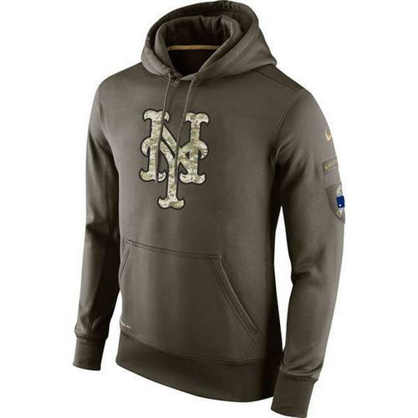 Officially Licensed New York Mets/Official Nike Salute To Service,Dri Fit M.L.B.Hoodies/New York Mets Camo.Logo,Official Nike Symbol & Ribbon On Sleeve Logos/Premium Custom Graphic Printed Official M.L.B.Nike Pullover Olive Hoodies