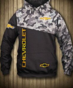 Official Chevy Pullover Camo.Hoodies/With Official Chevy Colors & Official Classic Chevy Logos/Nice Detailed Custom 3D Graphic Printed Double Sided All Over Printed Chevy Design/Warm Premium Custom Chevy Pullover Two Tone Camo.Hoodies