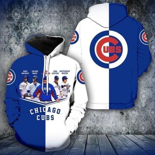 Chicago Cubs Coach And Players Signed Legend 3d Printed Hoodie 3d
