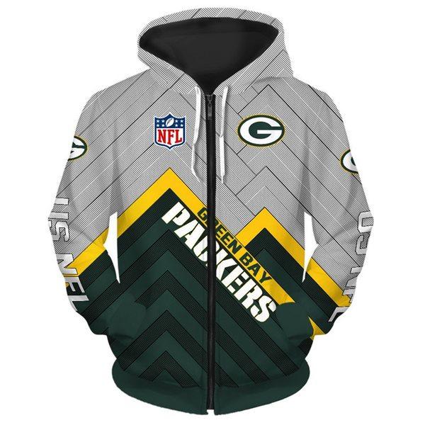 Official N.F.L.Green Bay Packers Pullover Hoodies/Neon Green Packers Tribal Skull/Official Custom 3D Packers Logos & Official Packers Team Colors/Custom 3D Graphic Printed Double Sided Design/Warm Premium N.F.L.Packers Team Pullover Hoodies
