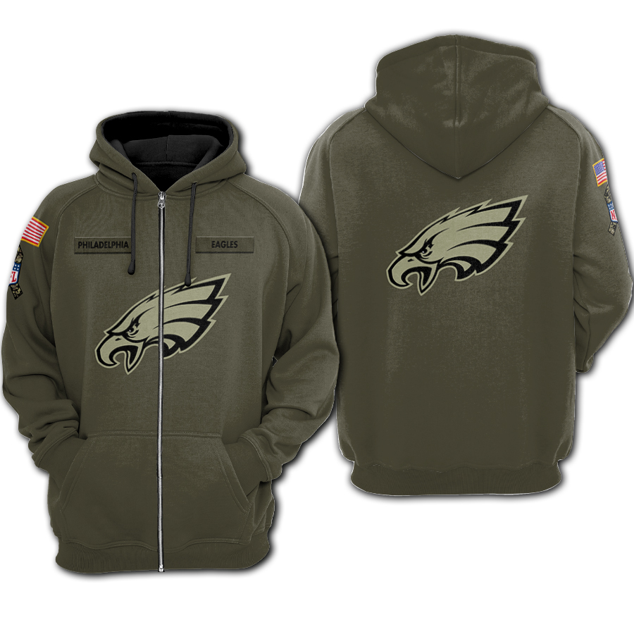 New Official N.F.L.Philadelphia Eagles Hoodies – Zip Hoodies