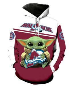 Colorado Avalanche Baby Yoda NEW Full All Over Print K1367 Hoodie