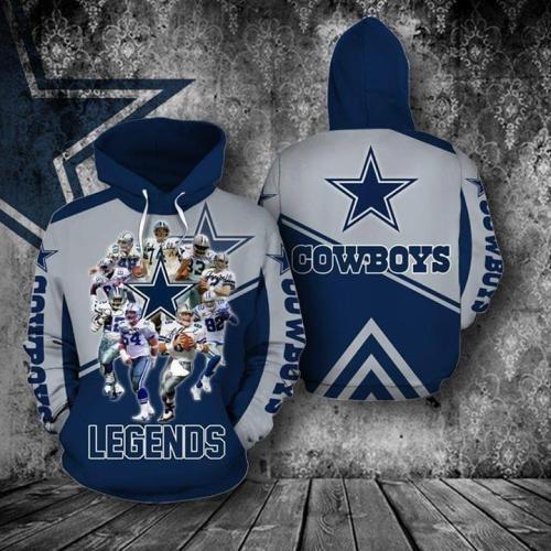 Dallas Cowboys Legends 3d Printed Hoodie