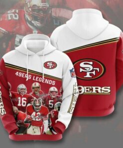 Official N.F.L.San Francisco 49Ers Pullover Hoodies & 49Ers All Star Legends