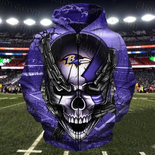 Men / Women Minnesota Vikings 3D Skull Zipper Hoodie, Minnesota Vikings Zipper Hoodie, NFL Minnesota Vikings Apparel