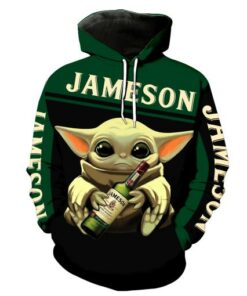 Jameson Baby Yoda NEW Full All Over Print V1493 Hoodie