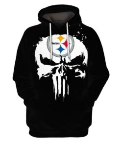 Pittsburgh Steelers Punisher 3D Tee, Hoodie, Zipup