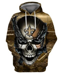 New Orleans Saints 3D Printed Hooded Pocket Pullover Hoodie