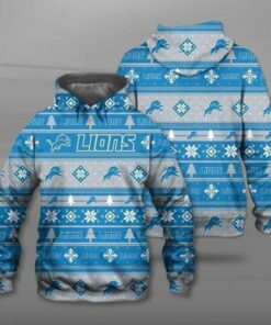 Detroit Lions For Lions Lover Ugly Christmas 3d Printed Hoodie 3d