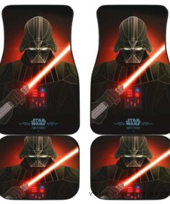 Darth Vader Star Wars In Red Theme Car Floor Mats 155026