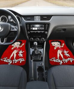 Art Betty Boop and Dog Cute Car Floor Mats Cartoon H031720