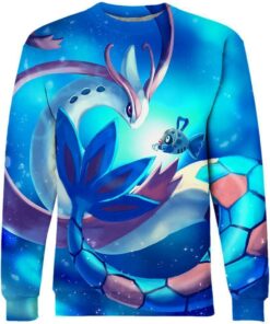 Milotic and Feebas 3D Tee, Hoodie, Zip up, Sweatshirt