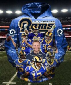 Men / Women Los Angeles Rams 3D Hoodie, Los Angeles Rams Hoodie, NFL Los Angeles Rams Apparel V4