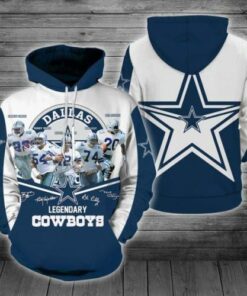 Men / Women Dallas Cowboys 3D Hoodie, Legendary Cowboys Hoodie, NFL Dallas Cowboys Apparel