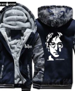 New The Beatles Hoodie rock Coat Jacket Winter Men Thick Zipper Sweatshirt SH4201