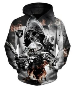 Men / Women Oakland Raiders 3D Hoodie, Oakland Raiders Hoodie, NFL Oakland Raiders Apparel V1