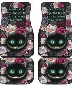 Cheshire Cat Quotes Art Car Floor Mats Cartoon Fan Gift H050320