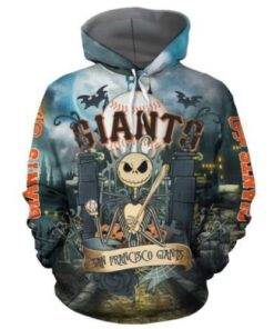 San Francisco Giants With Jack Skellington All Over Print 3D Hoodie, San Francisco Giants Hoodie