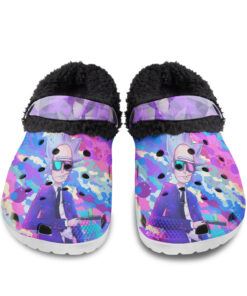 rick and morty art 02 Fuzzy Slippers Clog