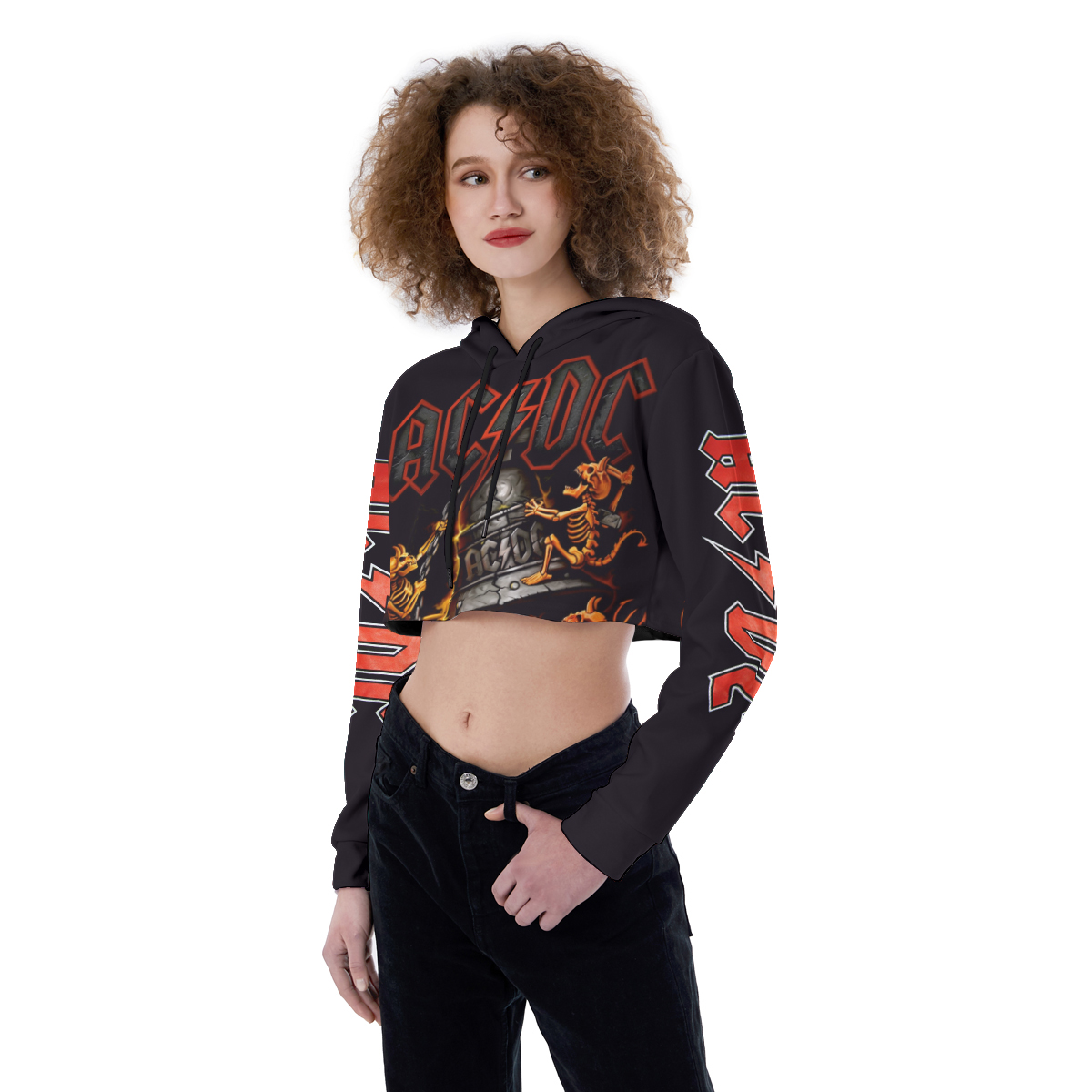 Aerosmith Croptop Hoodie