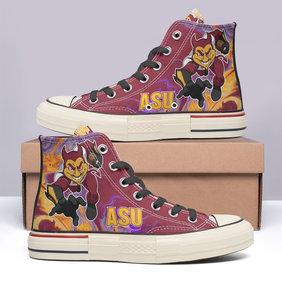 Arizona State Sun Devils High Top Canvas Shoes Special Edition