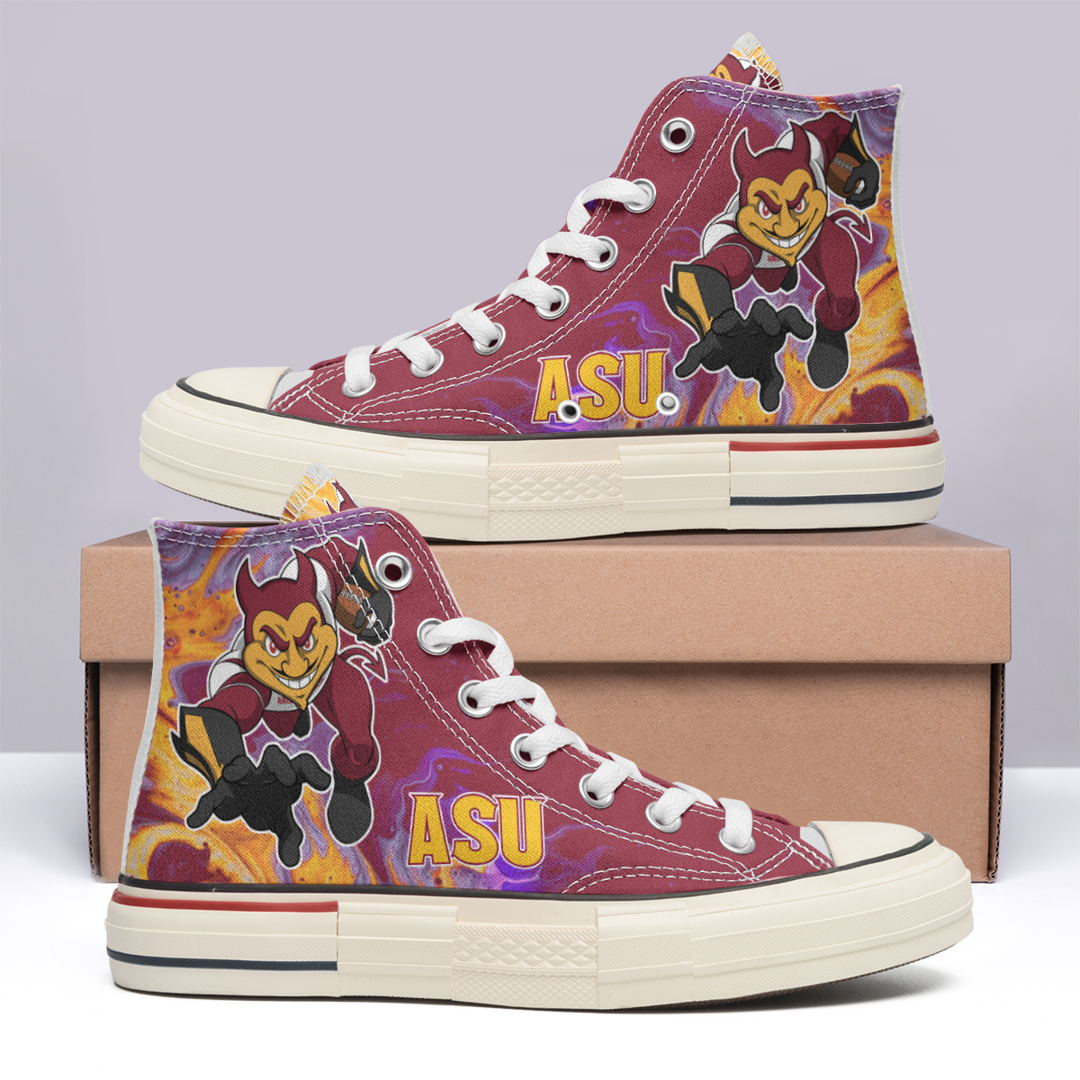 Arizona State Sun Devils High Top Canvas Shoes Special Edition