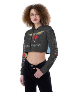 Bon jovi Croptop Hoodie