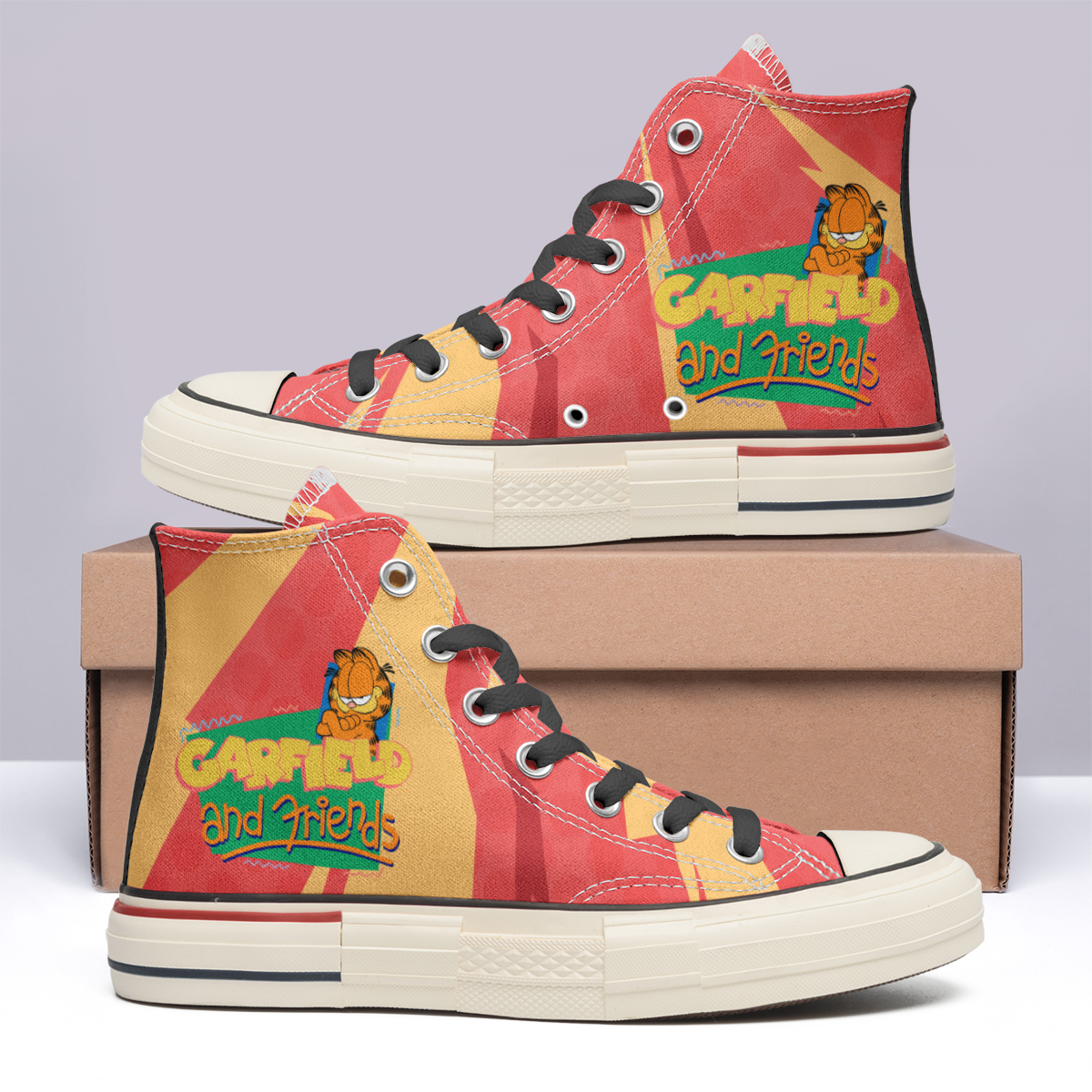 Courage The Cowardly Dog High Top Canvas Shoes Special Edition