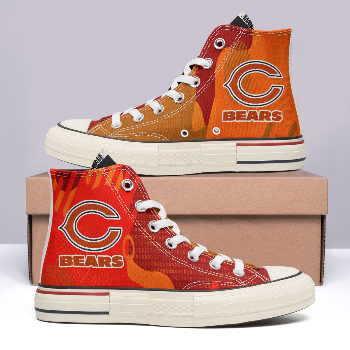 Chicago Bears High Top Canvas Shoes Special Edition