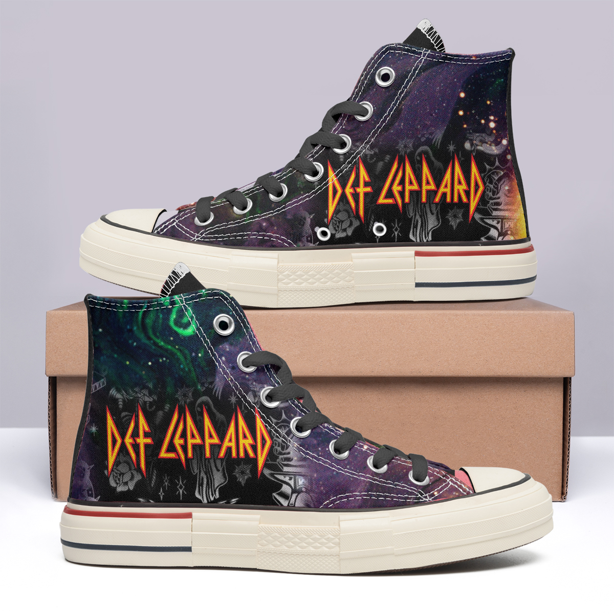 Def Leppard High Top Canvas Shoes Special Edition