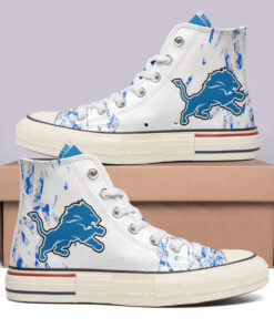 Detroit Lions High Top Canvas Shoes Special Edition