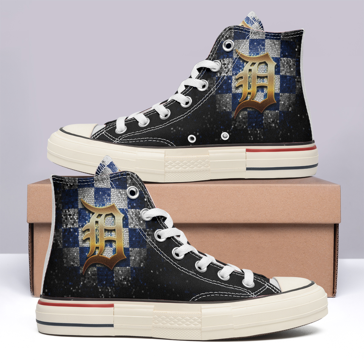 Cleveland Cavaliers High Top Canvas Shoes Special Edition