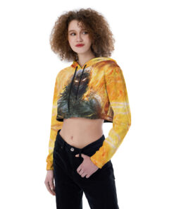 Disturbed Croptop Hoodie