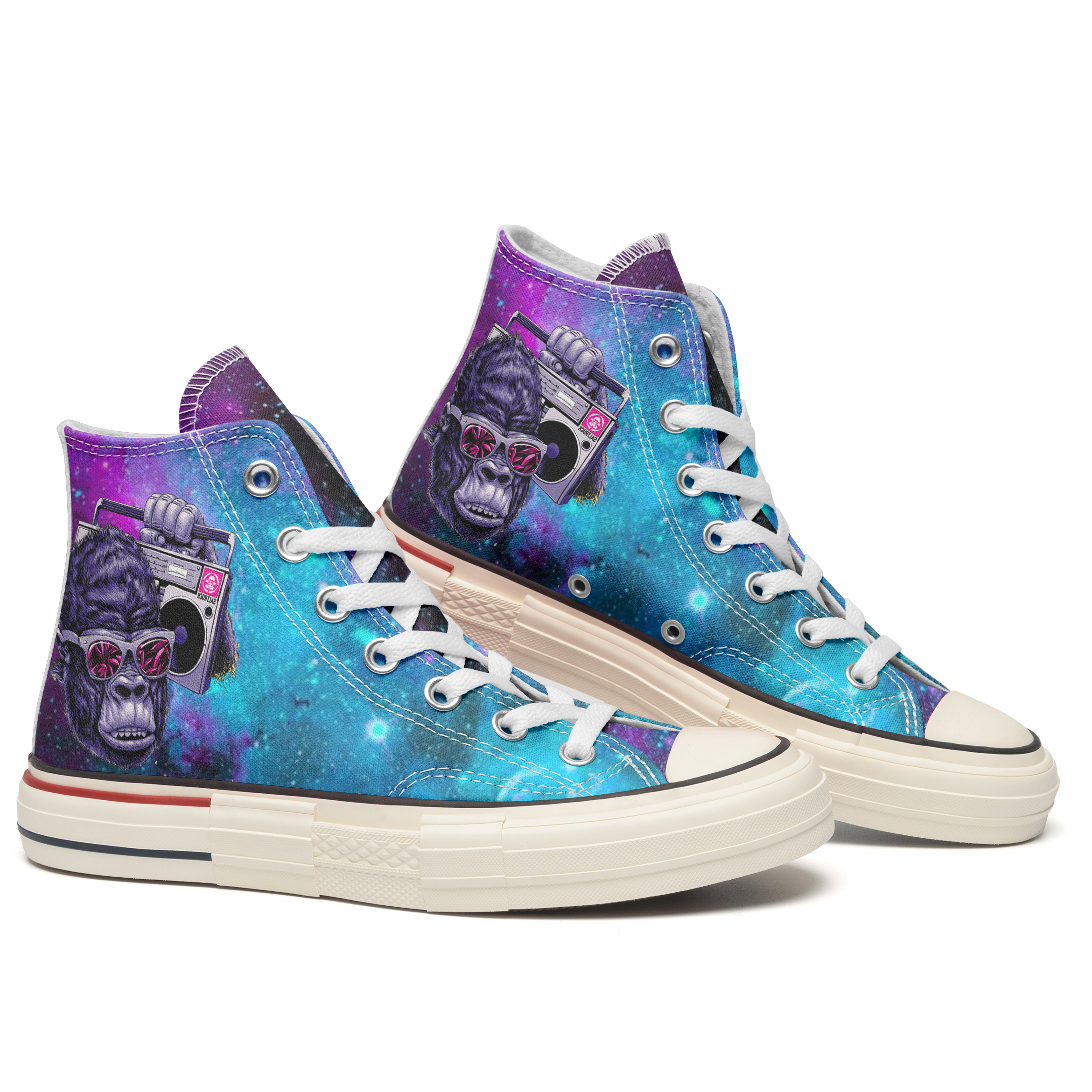 Gorilla and The Radio High Top Canvas Shoes Special Edition