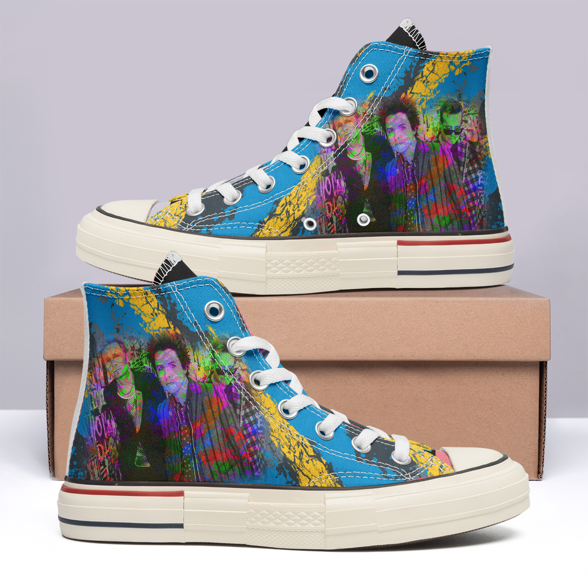 Rick And Morty Galaxy High Top Canvas Shoes Special Edition