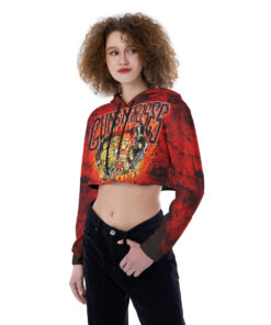 Gun N Roses Croptop Hoodie